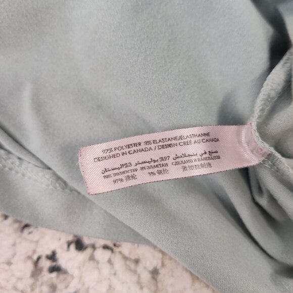 La Vie En Rose Women's Pajama Top Size M Gray Green Comfy Sleepwear Simple Daily - Picture 5 of 8